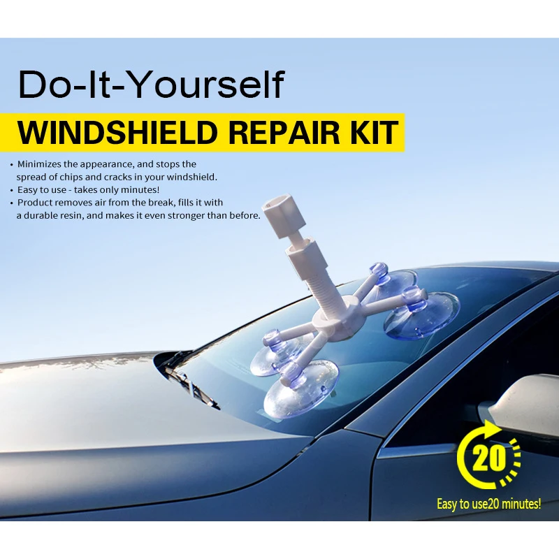 

Набор для ремонта ветрового стекла, инструмент для удаления царапин и трещин на стекле