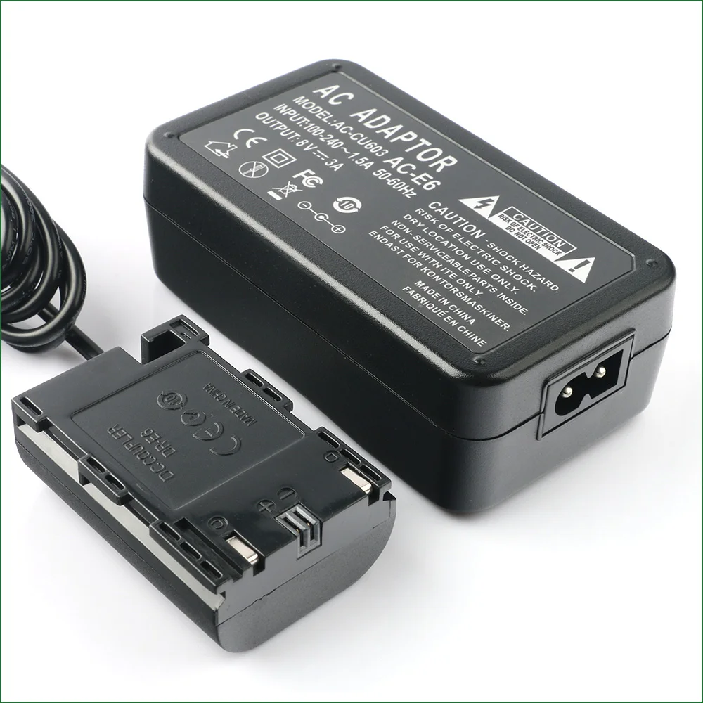 ACK E6 + DR полный декодировать адаптер переменного тока для Canon AC 013803104431 3351B002 3352B001AA EOS