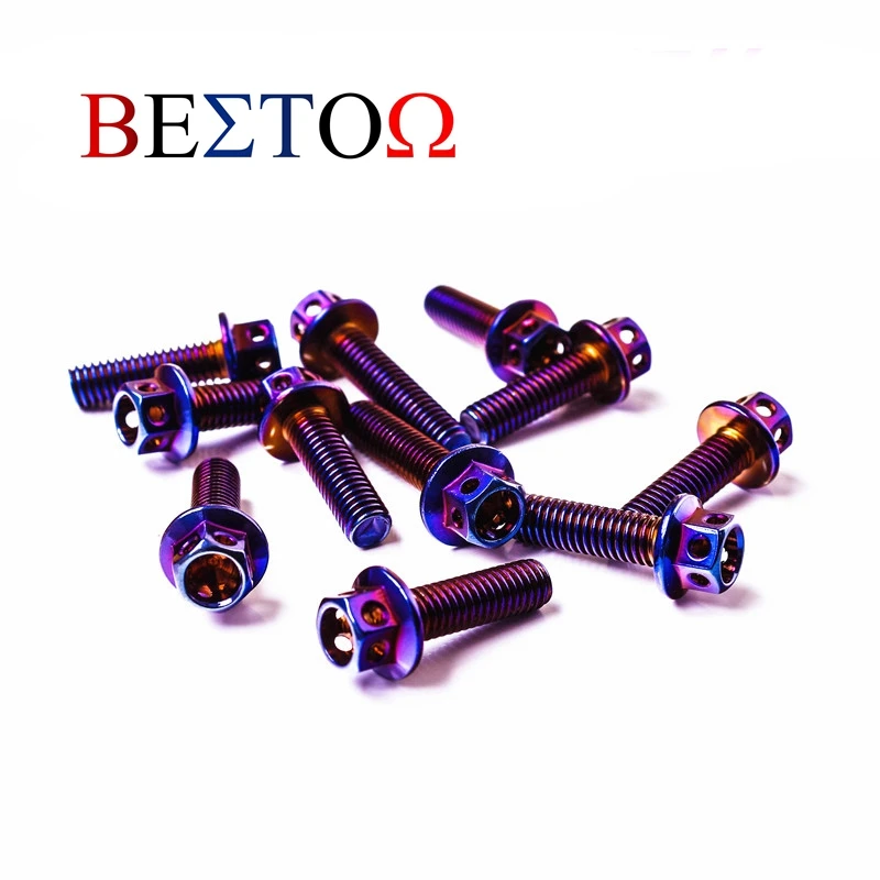 

Electric motorcycle modified screw color screw 304 magic color screw ghost fire personality burning barbecue blue screw