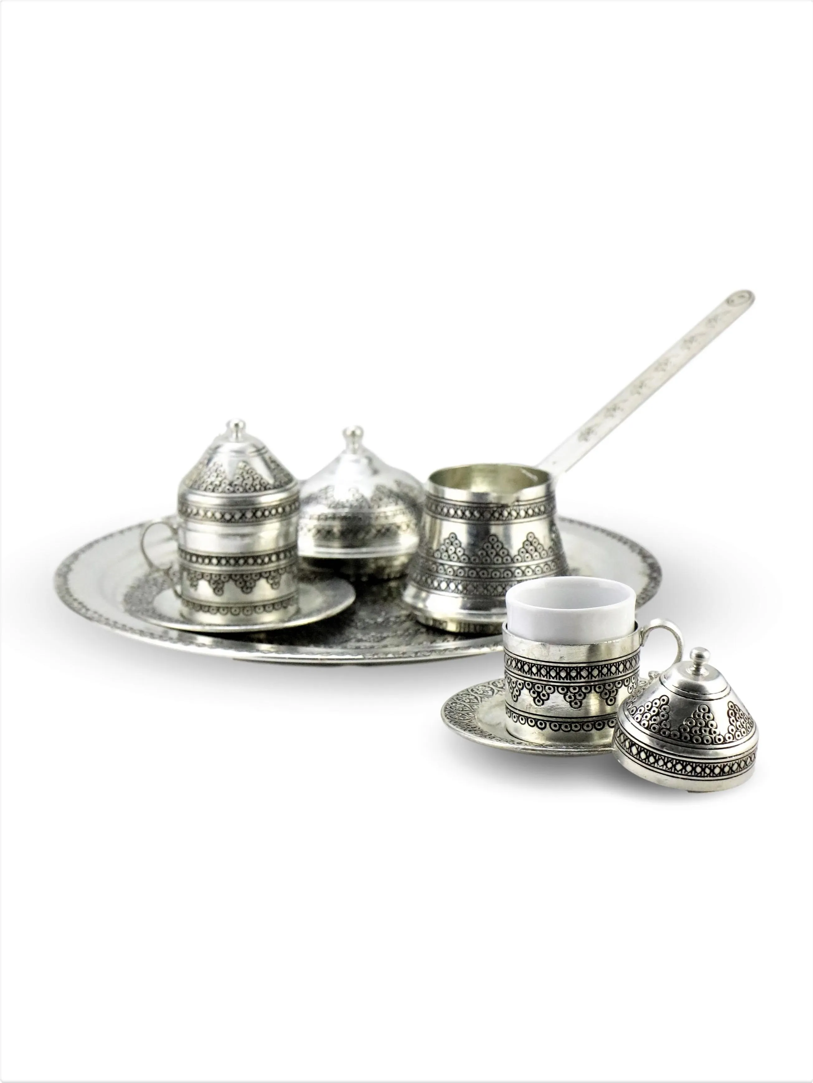 

Morya Copper Teacup Vintage Handmade Retro Coffee Tea Cup Set Pot Mug Sugar Bowl Creamer Teaset Kettle Noble Luxury 8 pcs