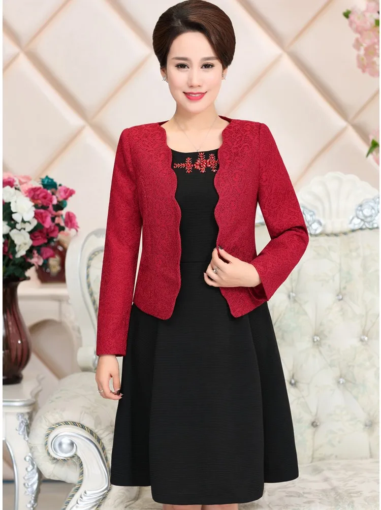 Комплект женской одежды из 2 предметов осенне-зимняя одежда среднего возраста