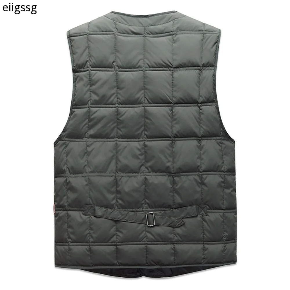 Duck Down Sleeveless Jacket For Men Winter Windbreaker Parka Warm Thick Vest Male Casual Outerwear Snow Waistcoat With Pockets