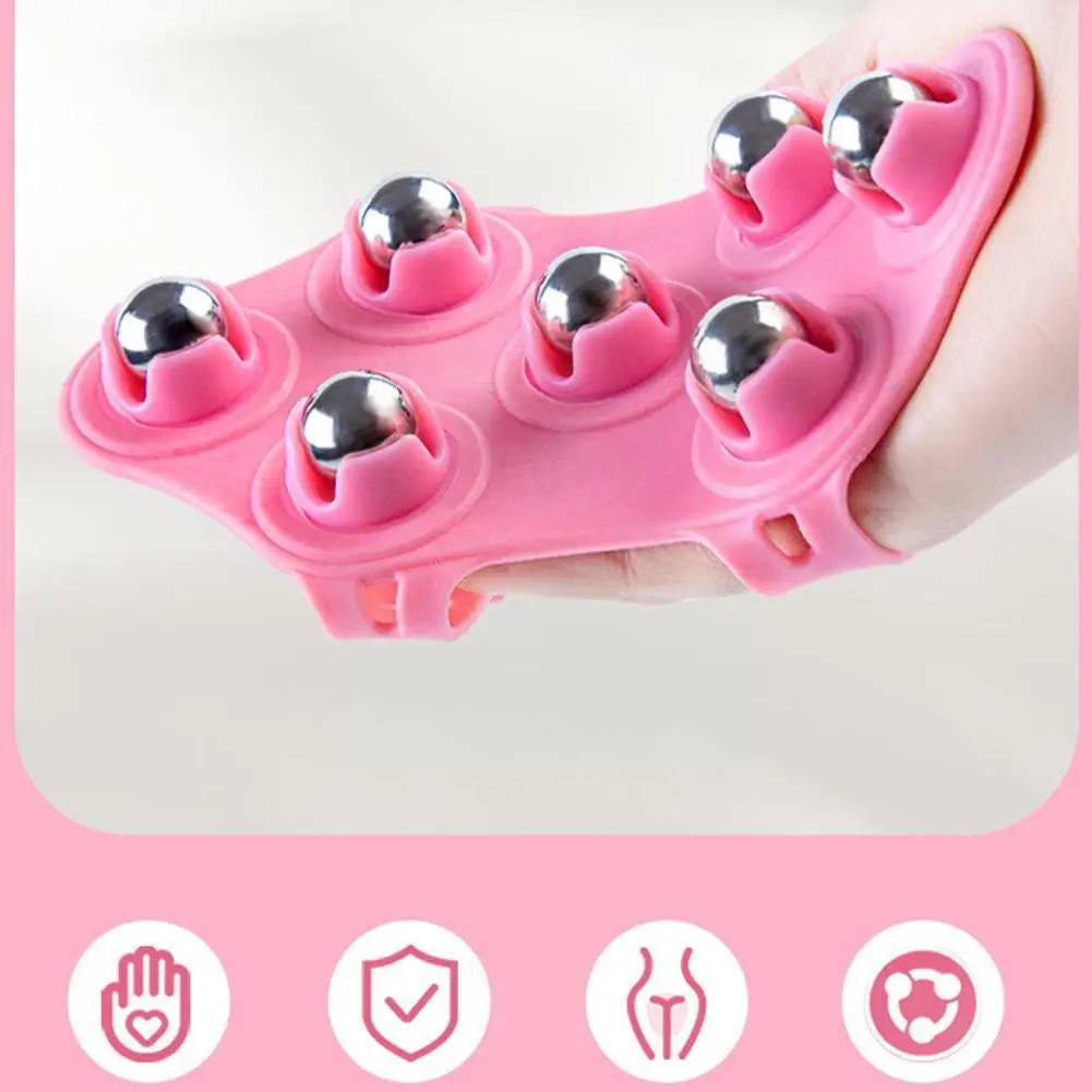 

Ручной массажер для тела для мышц спины шеи суставов ног плеч ног портативный инструмент для облегчения боли с роликовым шариком для всего ...