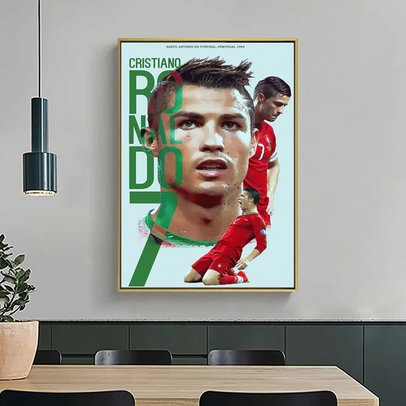 

Football Star Cristiano Ronaldo CR7 Posters And Prints Oil Painting On Canvas Wall Art Home Decoration Pictures Living Room