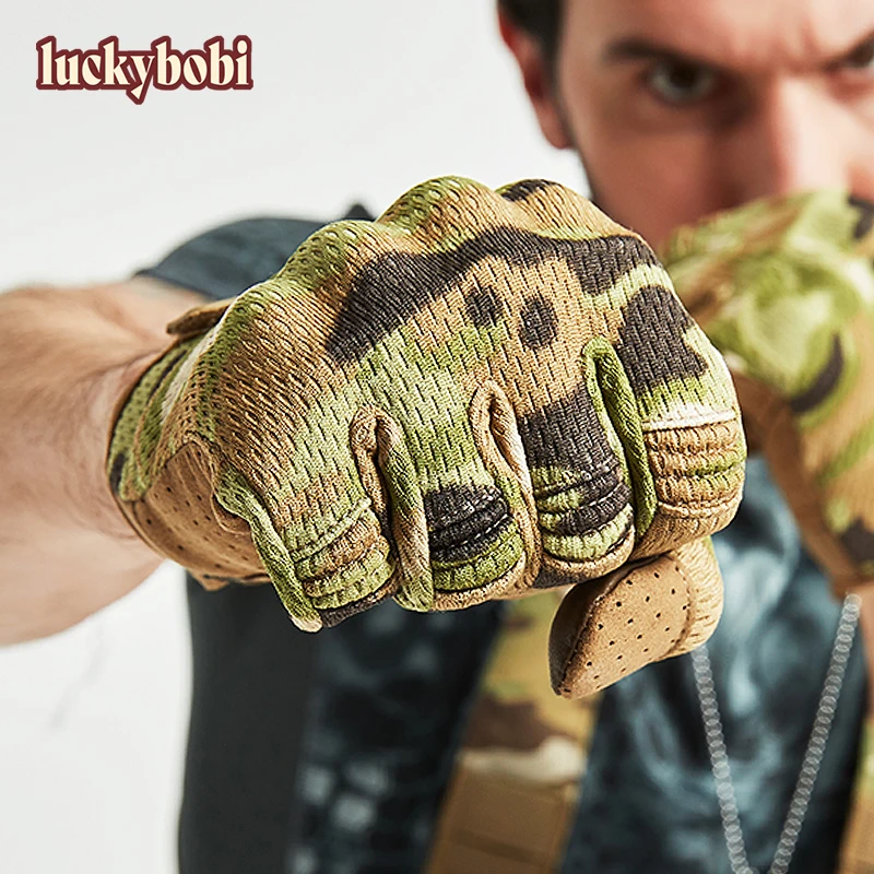 

Motorcycle Gloves Summer Breathable Tactical Full Finger Moto Gloves Touchscreen Motocross Motorbike Riding Cycling Biker Gloves