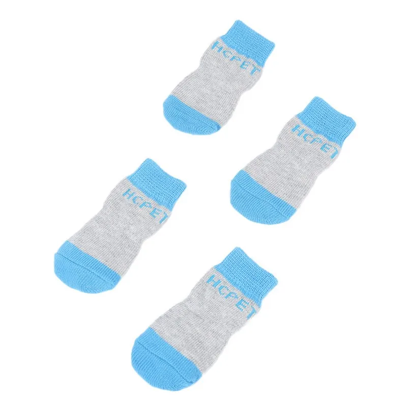 Вязаные носки зимние для маленьких кошек и собак теплые чихуахуа с защитой от лап