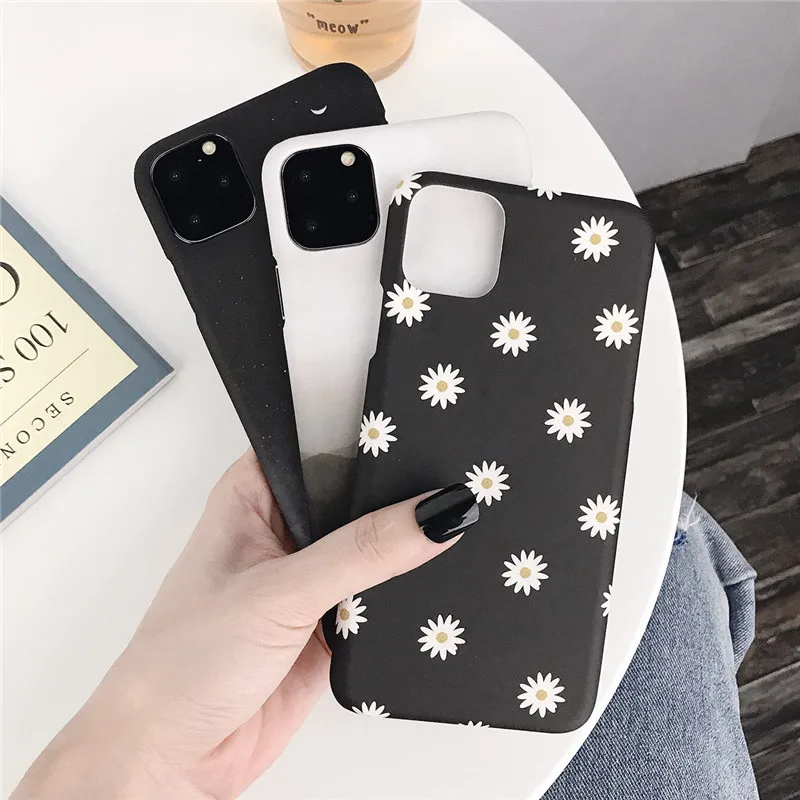 Lovebay ромашка цветок Краска чехол для телефона для iPhone 11 Pro Max X XR XS Max 8 7 6 6s Plus Ультратонкий Жесткий PC чехол для iPhone 7 Plus