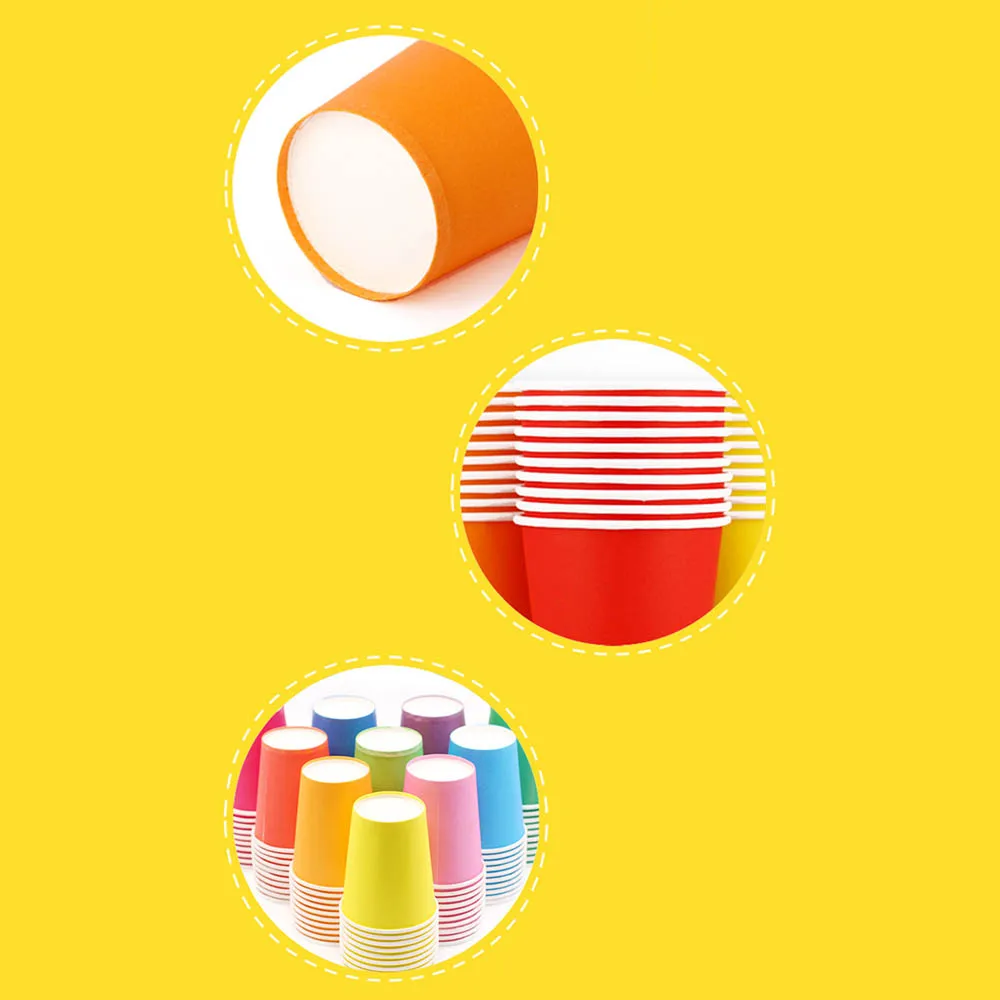 10 шт. одноразовых бумажных стаканчиков для вечевечерние чашка сока украшение