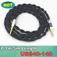 pure 99 silver inside headphone nylon cable for audio technica ath ws660bt ws990bt ws1100is ath m50xbt sr50 sr50bt ln007463