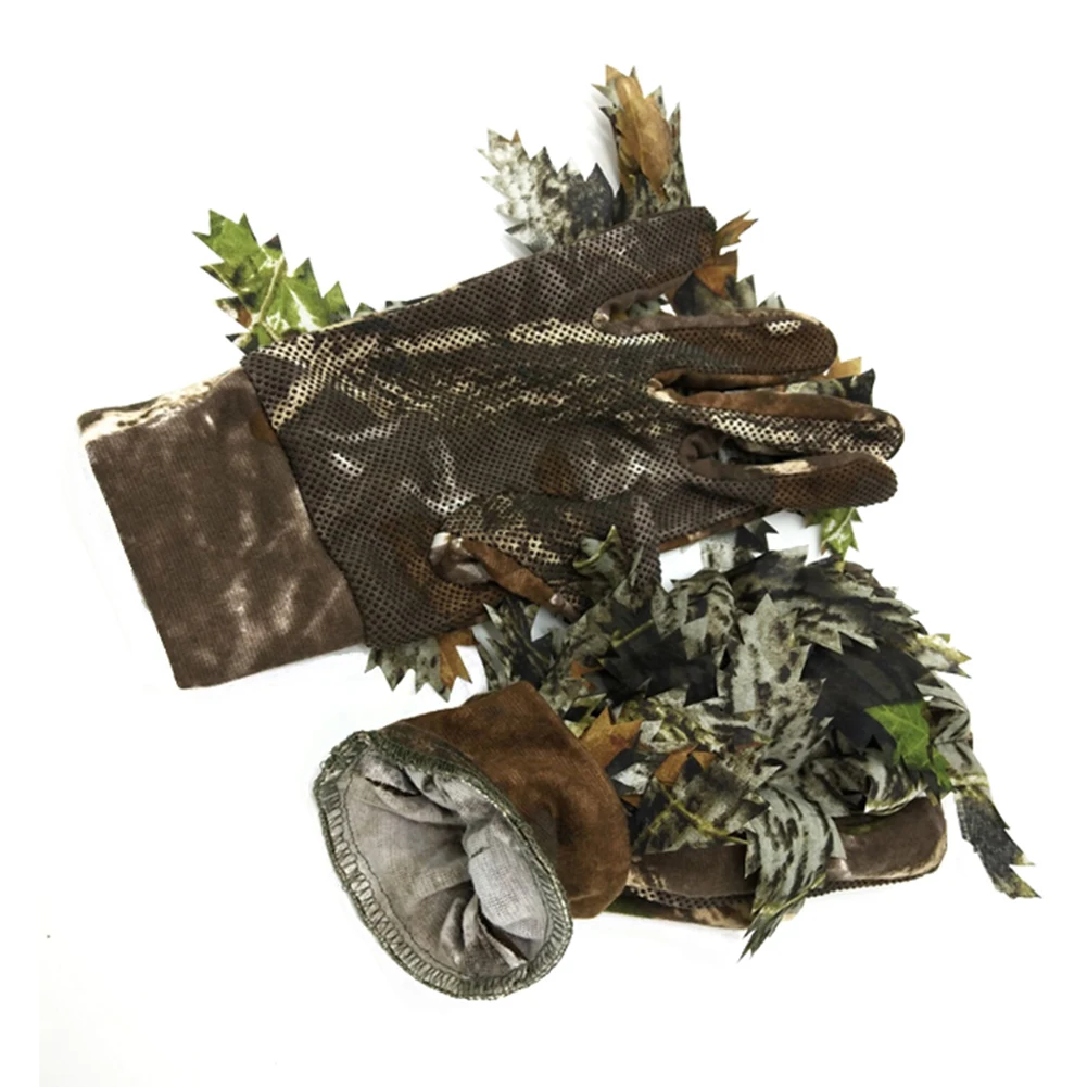 Нескользящая силиконовая горошек камуфляж перчатки на открытом воздухе Охота 3D