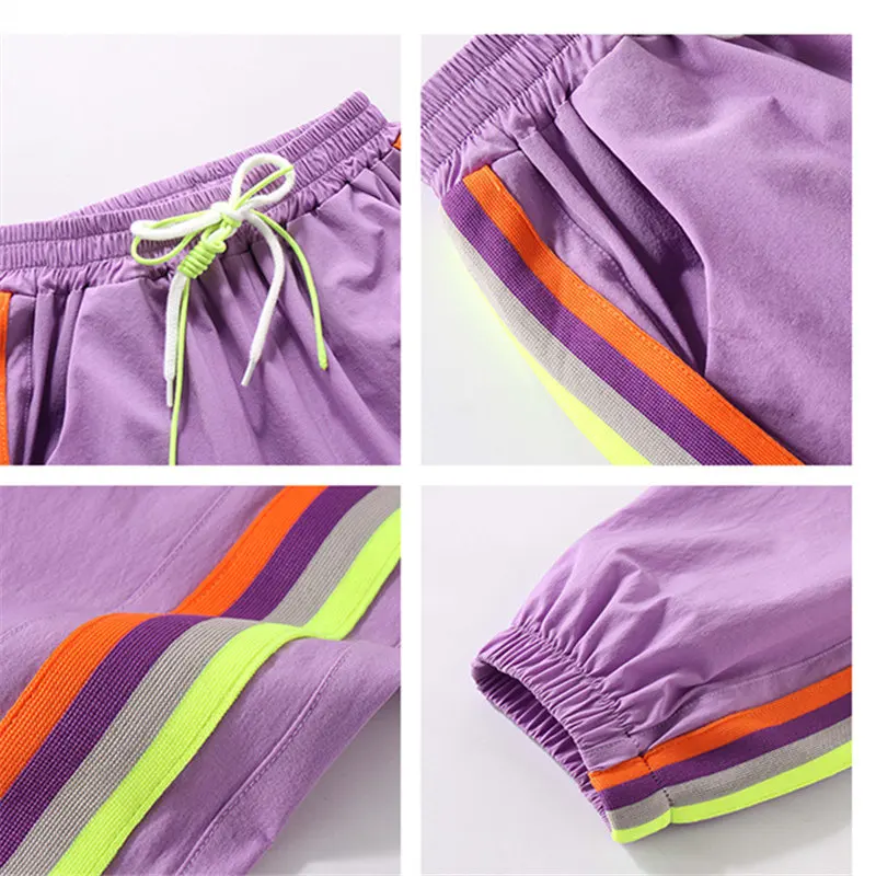 

New Arrival Kids Sports Pants for Girl Teenagers Side Striped Casual Girls Sports Track Pants Kids Cotton Sweat Trousers 5-14T