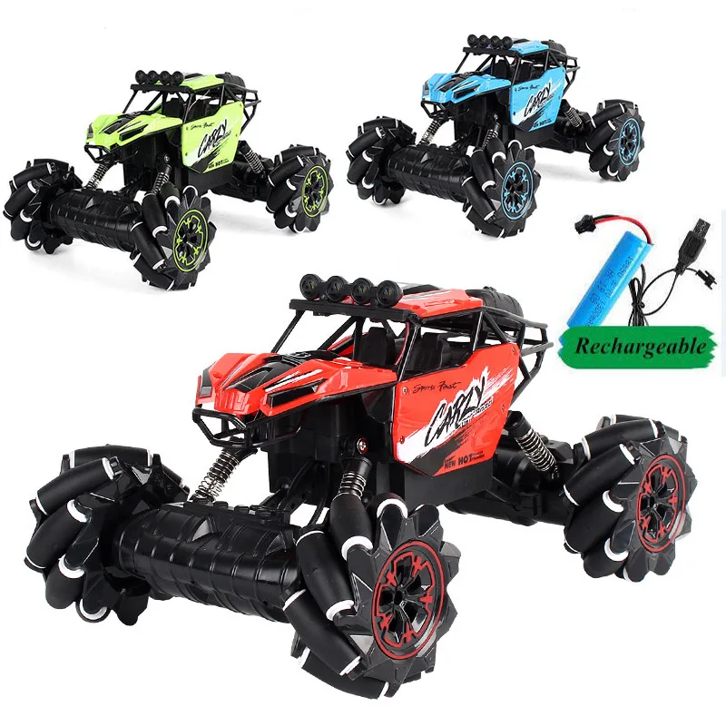 2 4 GHz 4WD Новый Радиоуправляемый автомобиль внедорожный музыкальный с