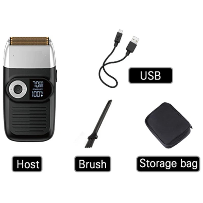 

Original kemei powerful barber pro electric shaver for men hair beard electric razor balds head shaving machine finishing fades