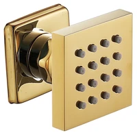 2 inches shower body spray jet brass massage jet bathroom faucets accessories square wall mount shower side jets