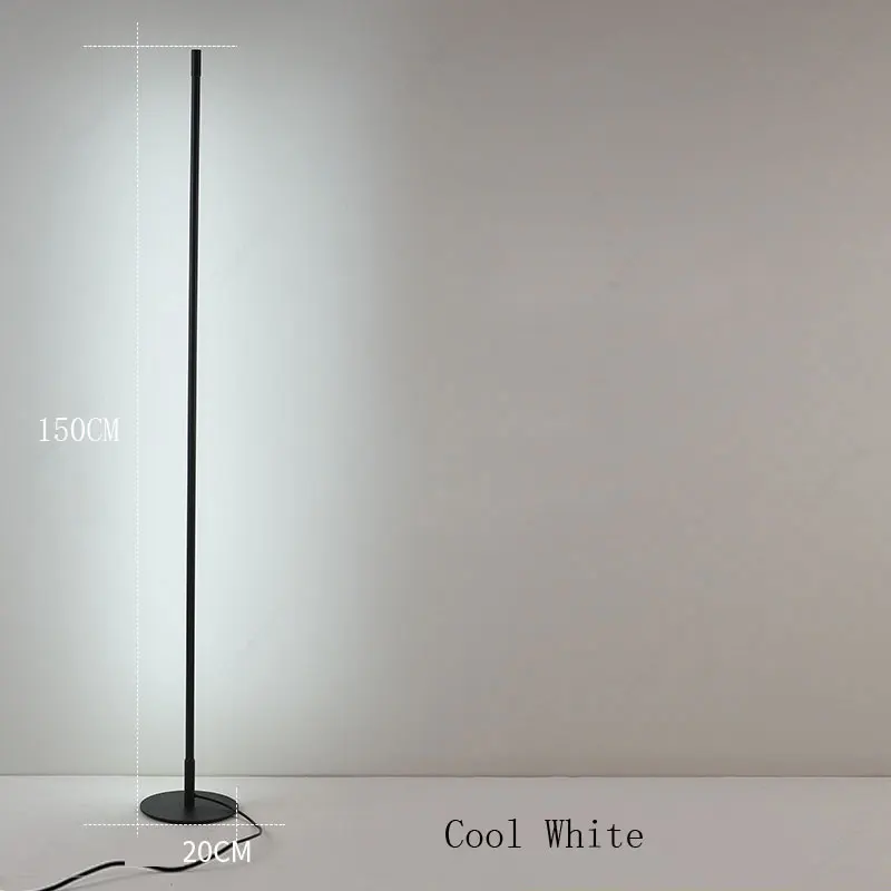 Floor Lamp Cool Скандинавский минималистичный светодиодный оригинальная Напольная Лампа простая линия стоячие лампы для гостиной черные металлические светильники - Цвет абажура: Floor Lamp Cool