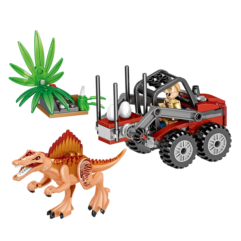 Набор для сборки динозавров T Rex игрушечные строительные блоки белый индоминус