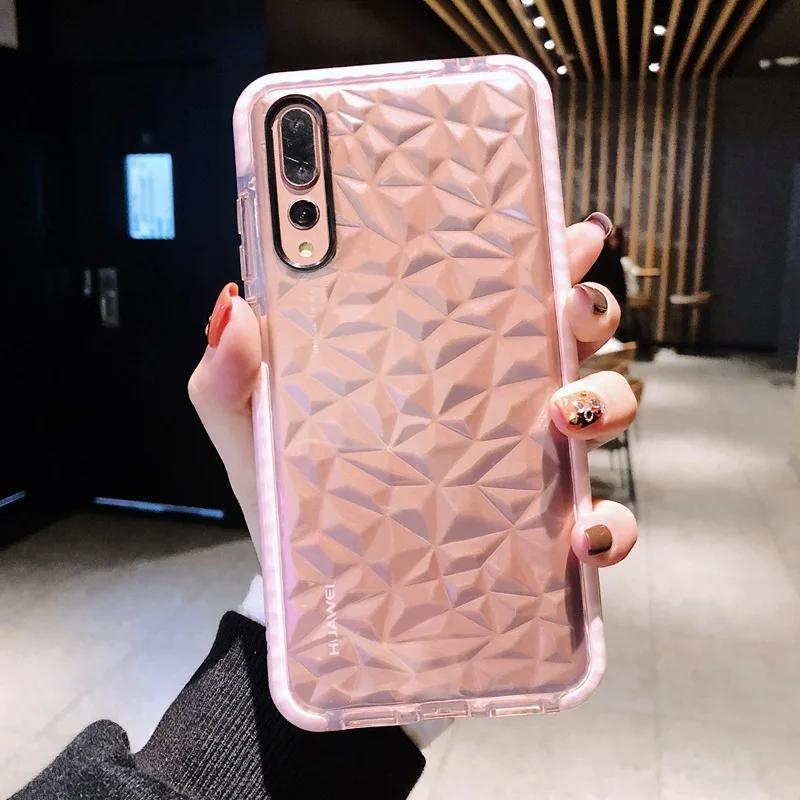 3D чехол с алмазной текстурой для Huawei P30 Lite Nova 4 4E 3E P20 роскошный силиконовый P 20 |