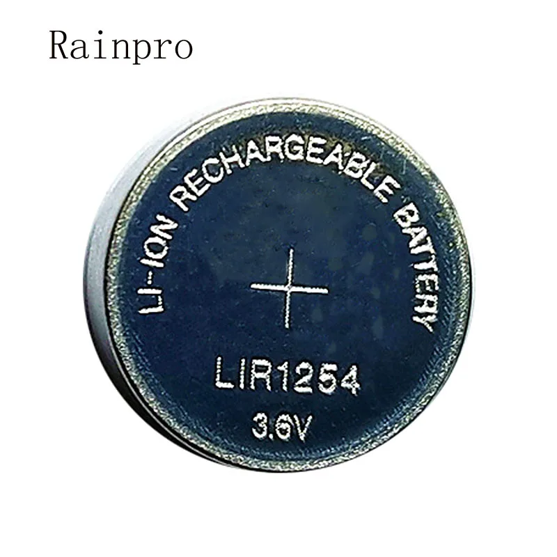Аккумуляторная батарея Rainpro 2 шт./лот/набор LIR1254 1254 3 6 В вместо 7 в 40 мАч