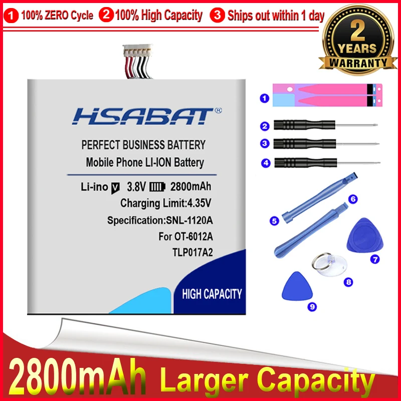 Аккумулятор TLp017A1 2800 мАч TLp017A2 для ALCATEL One touch idol mini OT6012 6012E 6012D S530T с ltlp017v ltc | Мобильные