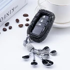 Чехол для автомобильного ключа с алмазным кристаллом, Чехол-держатель для Toyota Chr Land Cruiser 200 Avensis Auris Corolla, смарт-брелок, оболочка, аксессуары