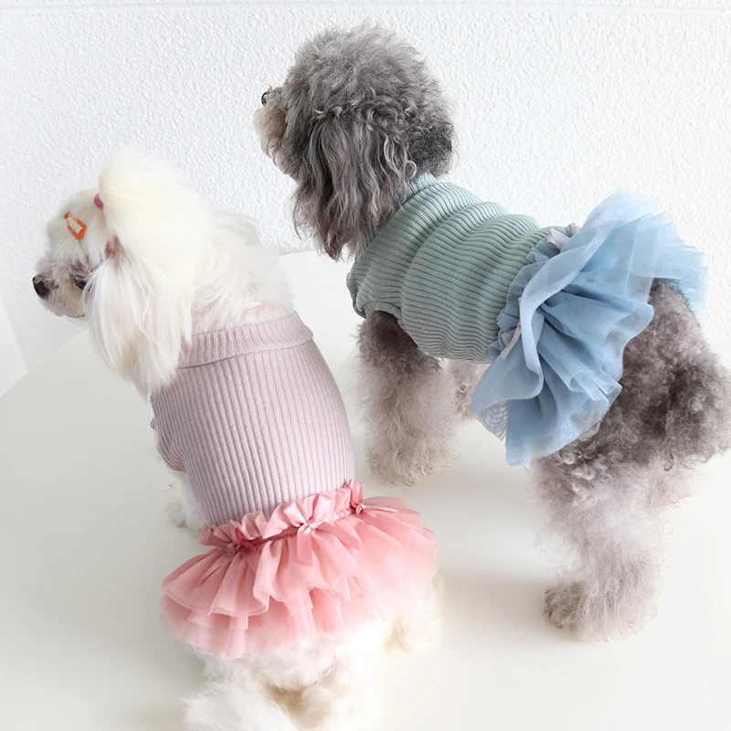 

Зимнее платье для кошек и собак, одежда для чихуахуа, йоркширского щенка, юбка для маленьких собак, мальтейский Померанский Бишон, пудель