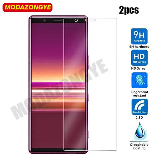 Закаленное стекло для Sony 5 2 шт. Защитная пленка экрана Xperia Xperia5 J8210 J8270 J9210|Защитные