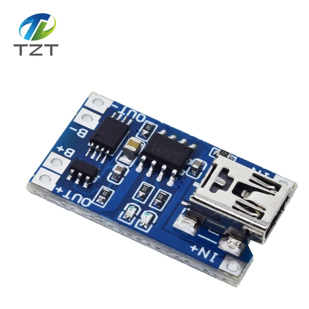 TZT тип-c/Micro USB 5V 1A 18650 TP4056 модуль зарядного устройства литиевой батареи зарядная плата с защитой двойные функции 1A li-ion