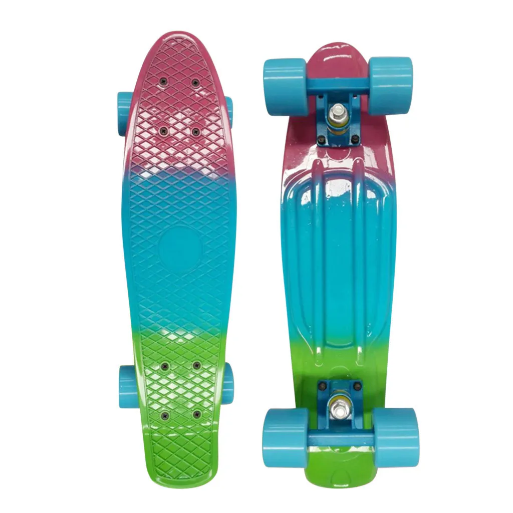 Скейтборд с мигающим светом маленький Круизер скейтборд пластиковый Лонгборд