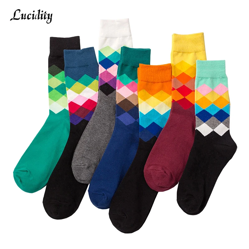 3 пар/лот = 6 штук в стиле хип-хоп креативные носки хлопковые мужские модные