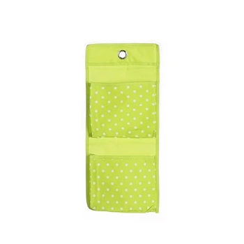 Green 2 layer 2, 3, 4 кармана, в горошек, водонепроницаемый, ткань Оксфорд, дверь, задняя стенка, прикроватный шкаф, продуктовые подвесные органайзеры, весна-лето, Новинка - Цвет: Green 2 layer