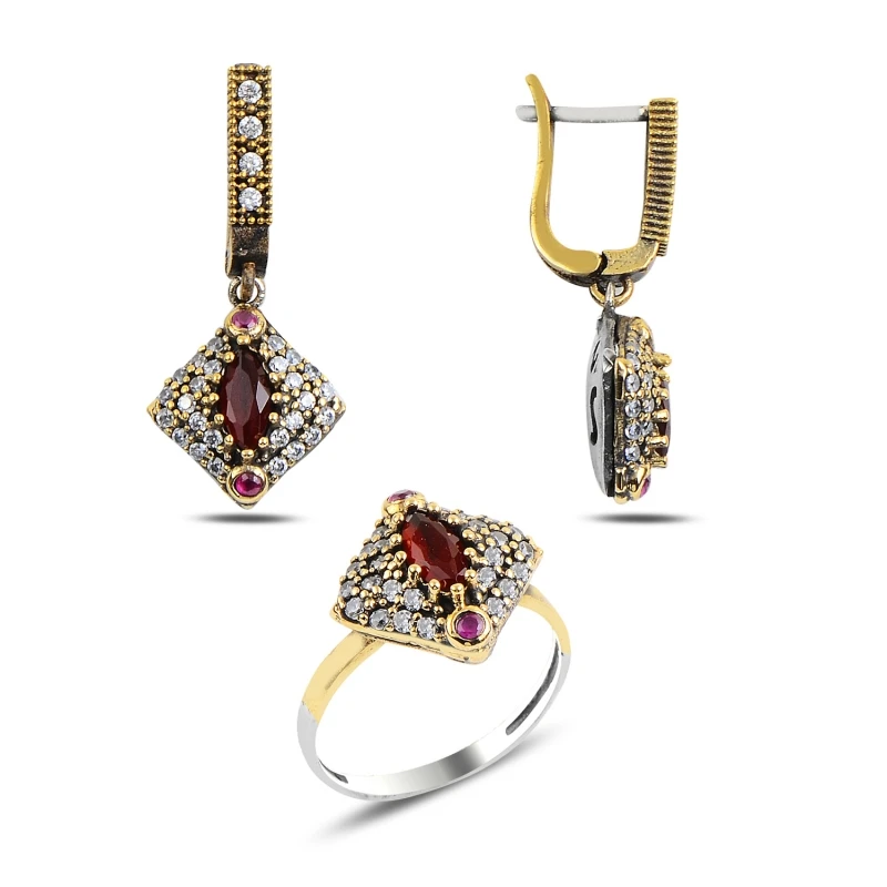 

Silverlina Silver Zircon Stone Authentic Set