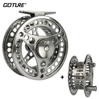 goture disc drag system precise cnc machine cut coil fly fishing reel 34 56 78 910wt aluminum alloy trout fishing reel