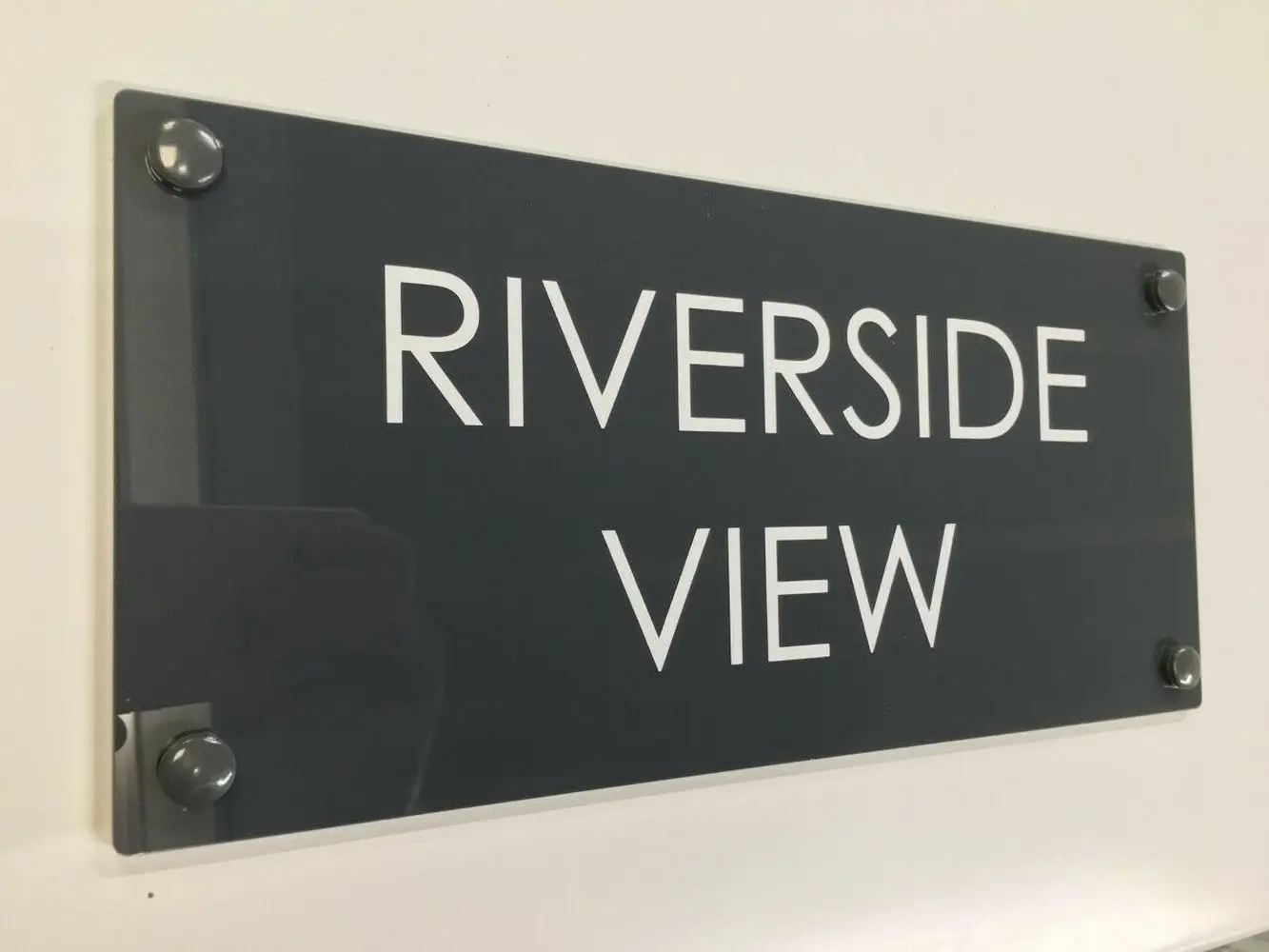 Modern House Sign Plaques Door Number Street Acrylic Personalised Name Plate | Plates