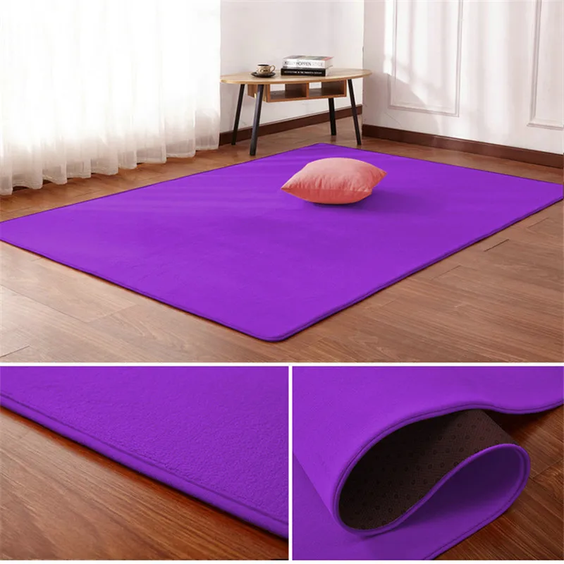 

Thicken baby anti-fall bedside carpet crawling mat tatami blanket bedroom living room bay window coral velvet carpet