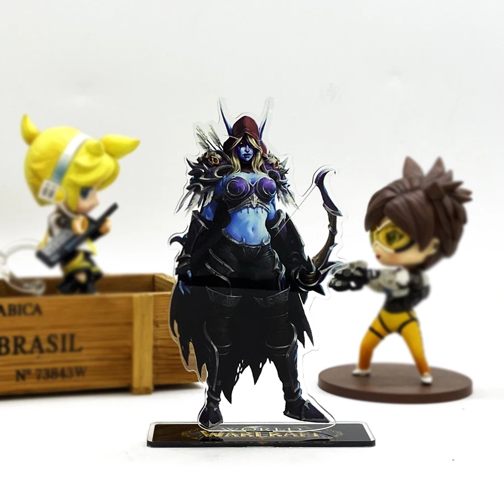WOW питания Sylvanas Windrunner фигурка на акриловой подставке модель пластина Держатель