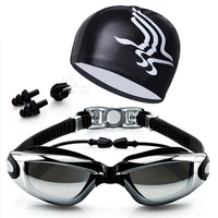 jsjm fashion professional swimming goggles hd anti fog 100 uv adjustable glasses belt swim goggle adult waterproof swim glasses