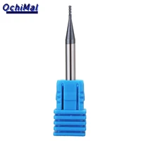 new 5pcs 1mm 4 flutes end mill cutter 50mm length tungsten carbide milling cutter cnc tool for for metal drilling milling