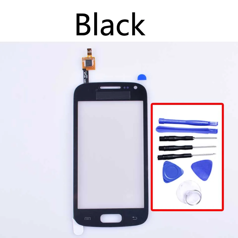 Black-With tool 3," для samsung Galaxy Ace 2 i8160 GT-i8160 сенсорная панель дигитайзер передняя стеклянная линза сенсорный экран без ЖК-дисплея - Цвет: Black-With tool