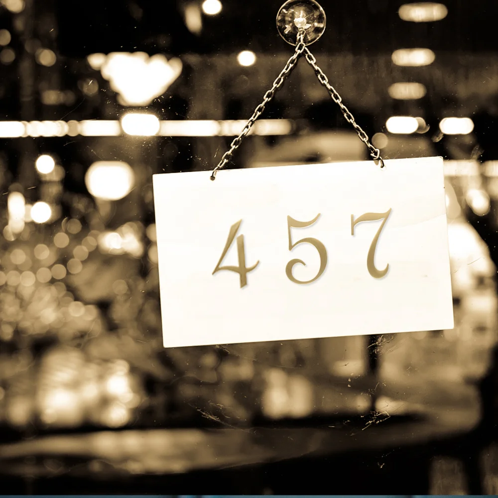 

1pc Copper Door Number House Number Mailbox Number Street Address Number