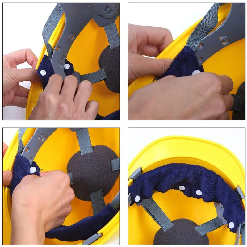 

Hard Hat Replacment Sweatband Reusable Sweatband With Liner Snap Washable Hard Hat Accessories Safety Outdoor Tool