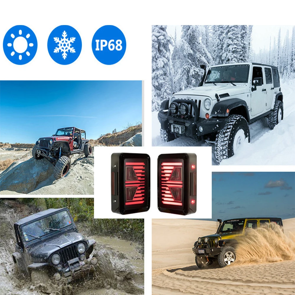 Задний светодиодный фонарь для Jeep Wrangler JK US edition 12 В 1 пара | Автомобили и мотоциклы