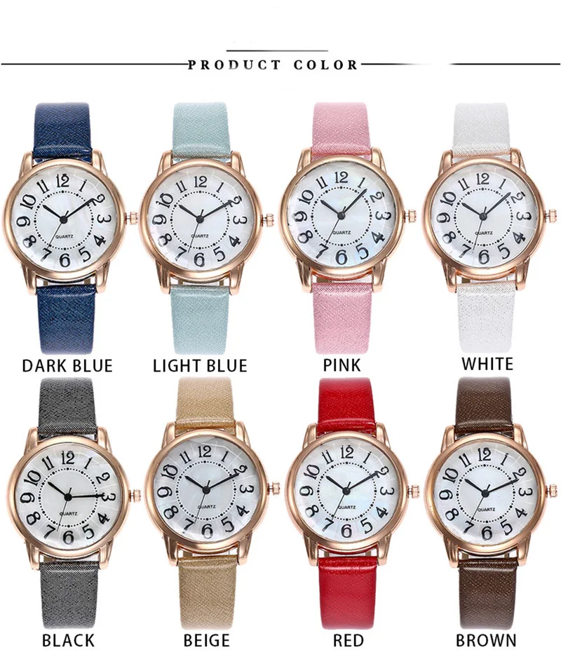 

Fashion Brand Women's Watches Quartz Leather New Strap Ladies Dress Luxury Watch reloj mujer Analog Mens Wrist Watch relogio