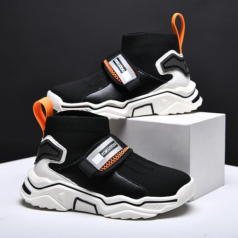 

Boys Basketball Shoes Kids Sneakers Children Trainer Shoes Outdoor Boy Sport Basket High Quality Soft Top Thick Sole Non-slip