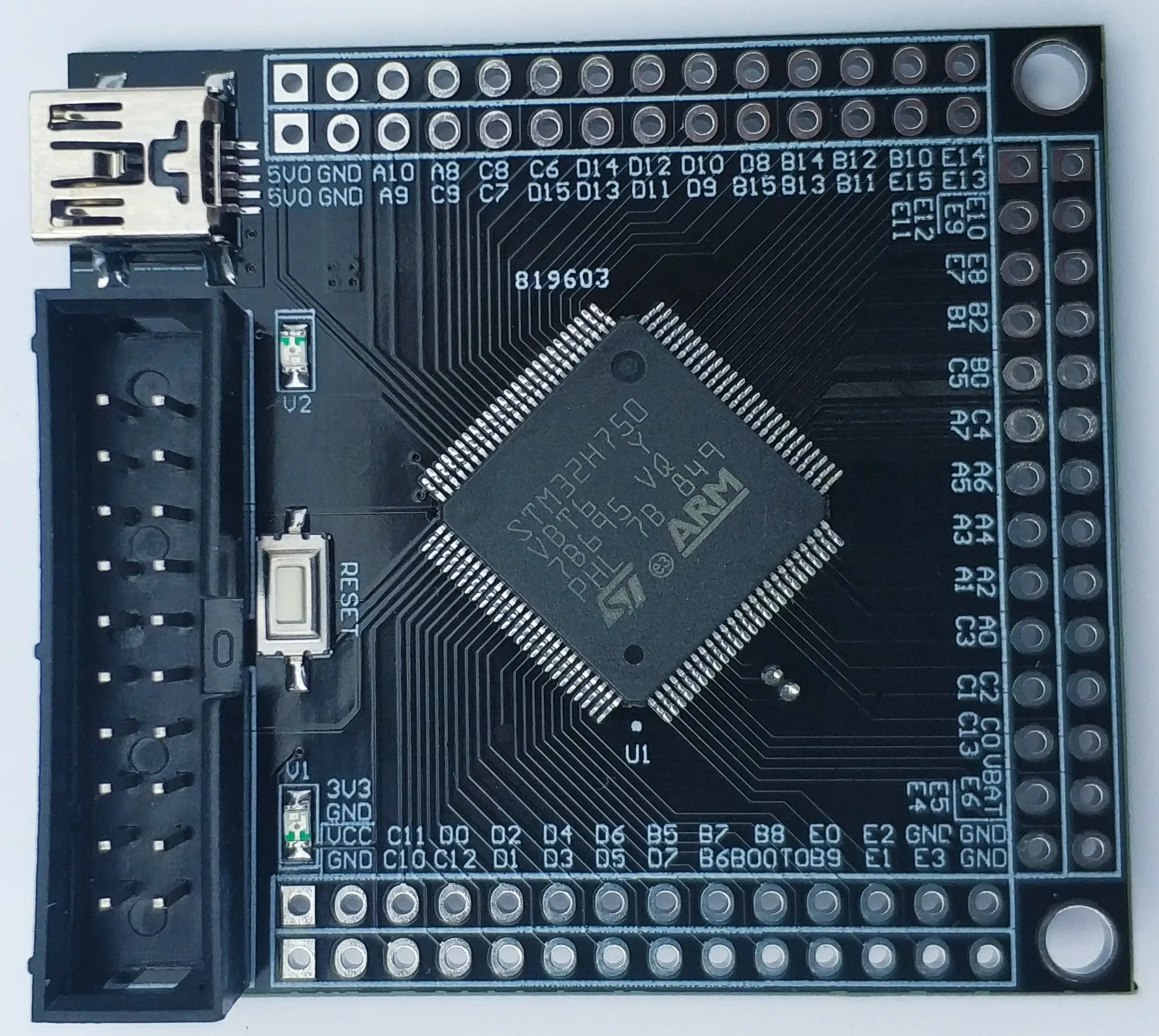 Макетная плата STM32H7 STM32H743VIT6 H750VBT6 минимальная системная основная адаптера |