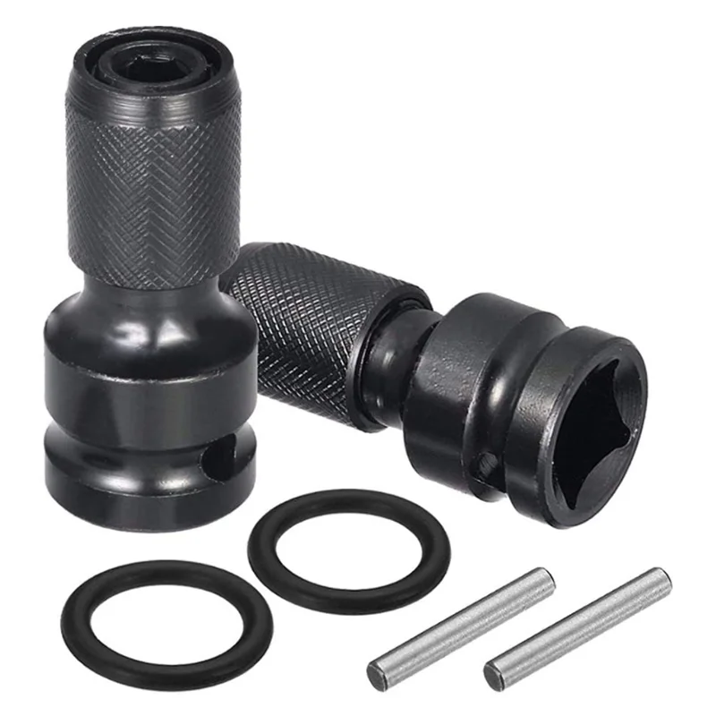 

1/2 square handle to 1/4 hexagon handle electric wrench adapter electric wrench adapter telescopic spring sleeve