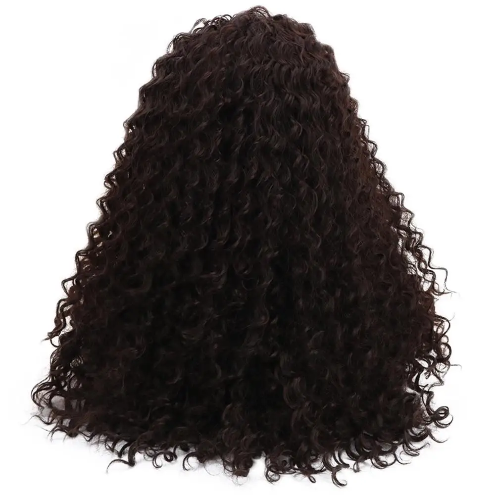 HPLS001-1 2" длинные вьющиеся 613# блонд АФРО Синтетические волосы парики 15" x 4," передние кружева богемные натуральные части африканские парики для черных женщин - Цвет: HPLS001-1