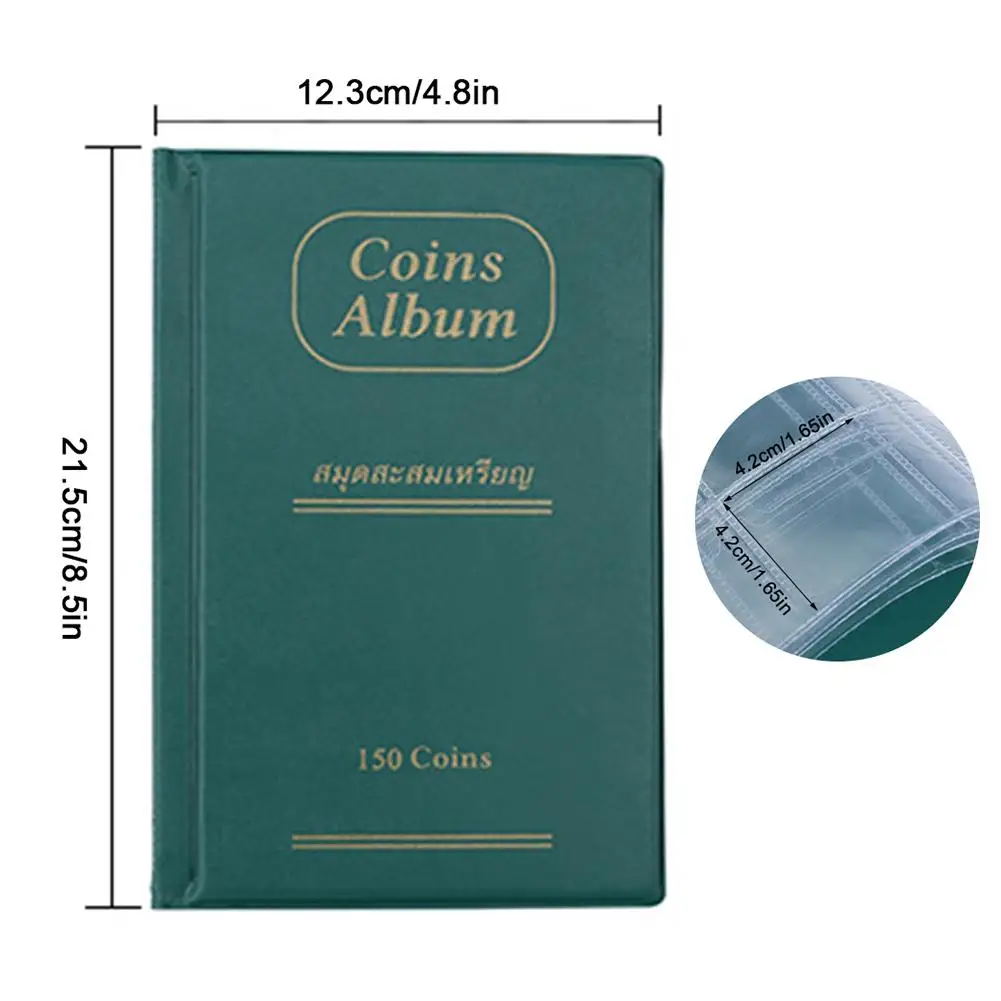 150 альбом с карманами Пенни Коллекционная книга сувенир монеты Коллекция