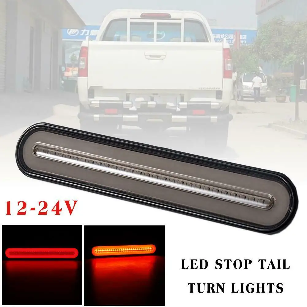 

Bar LED Tail light Flowing Rear Replacement 12-24V 2835 SMD Turn Signal