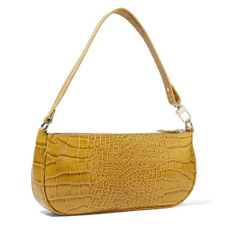 

2020 Fashion Women Ladies Vintage Baguette Bags Totes PU Leather Handbag Retro Small Crossbody Shoulder Bags Hot Sale