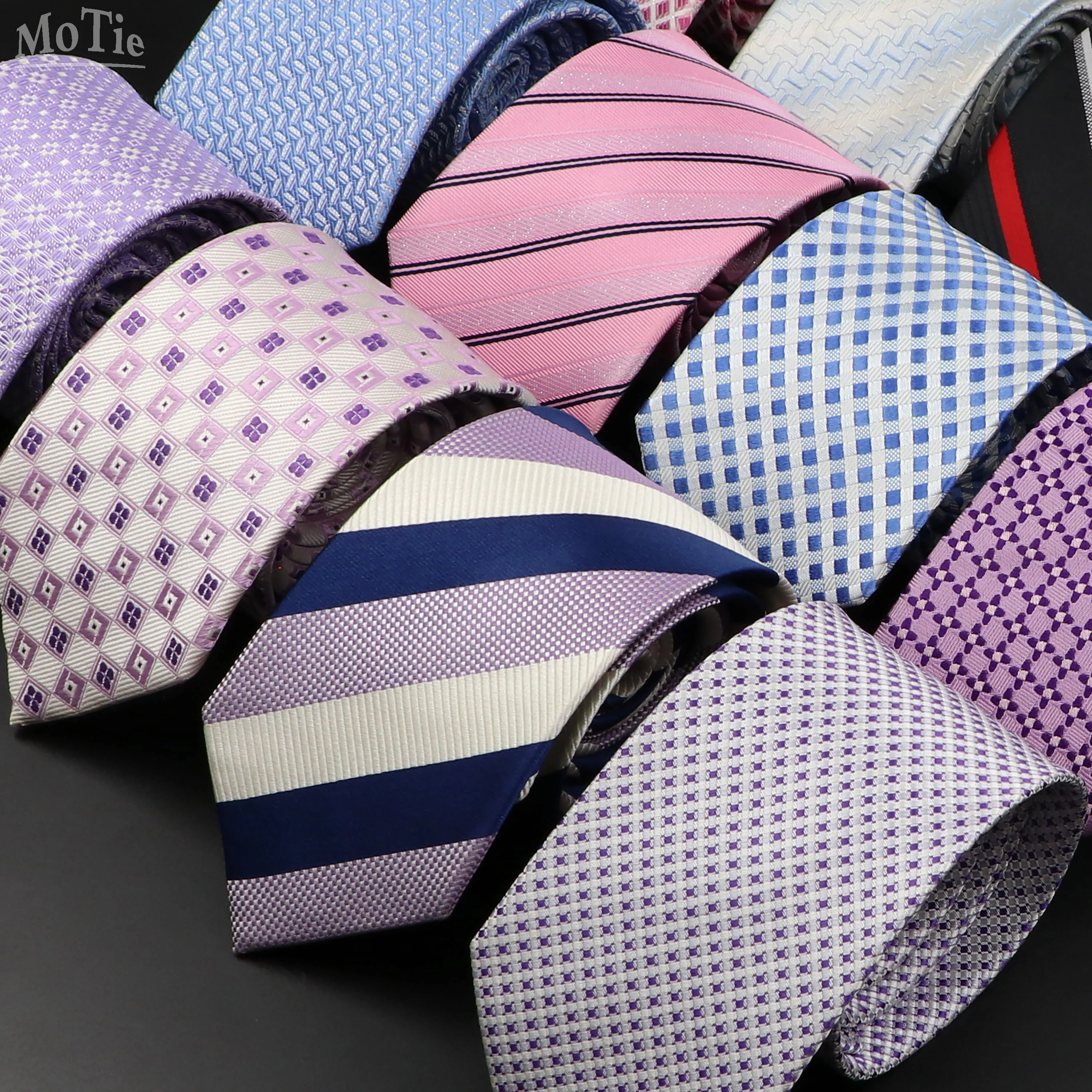 Men's 100% Silk Tie Classic Striped Plaid Necktie Jacquard Woven Ties Business Wedding Party Daily Suit Cravat Accessory Gift